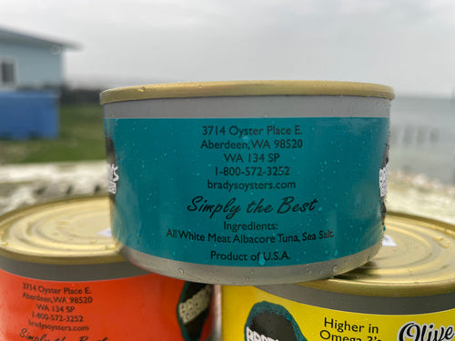 Albacore Tuna - Brady's Oysters Canned Goods