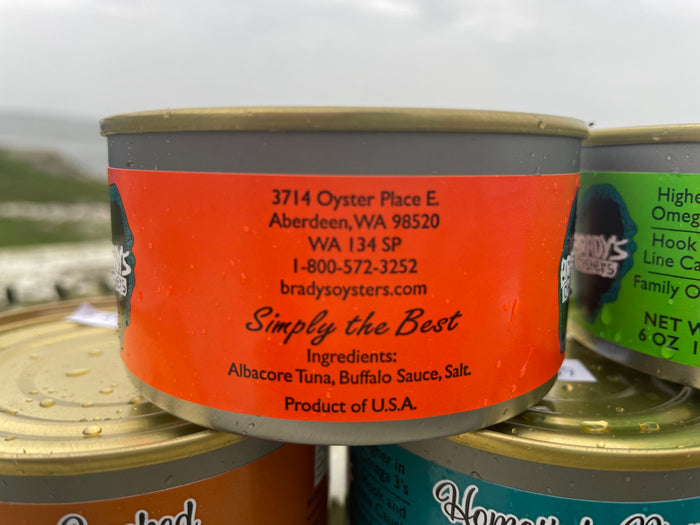Albacore Tuna - Brady's Oysters Canned Goods