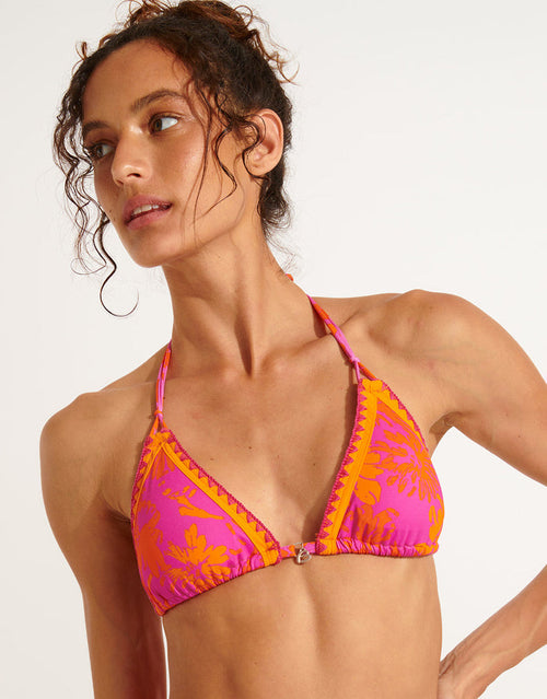 Banana Moon Althea Bluco Triangle Bikini Top - Fuchsia - Simply Beach UK