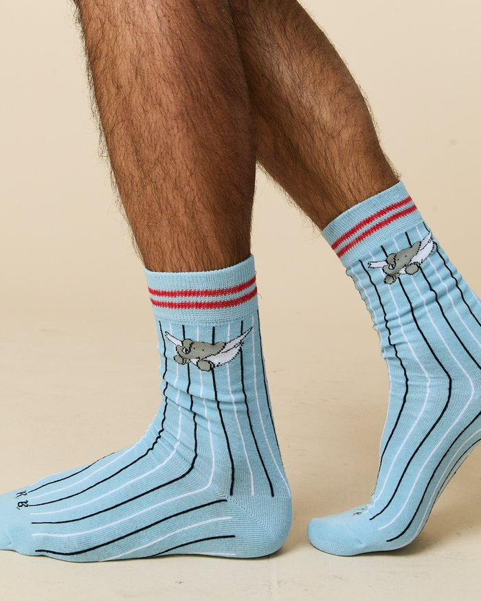 Angel Babar Socks Blue