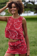 Athena Floral Top - Lifeguard Red | O'Neill