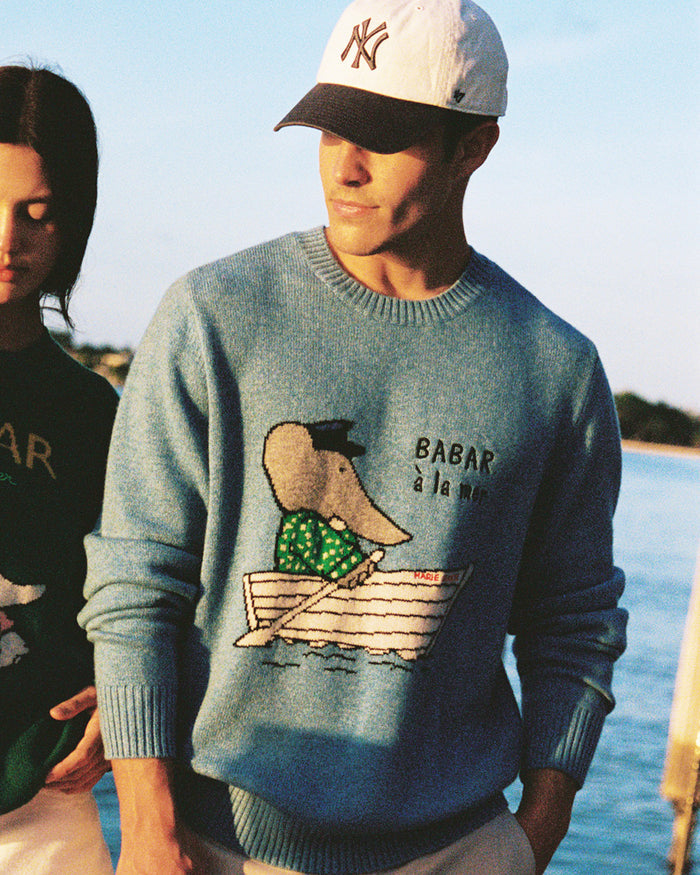 Babar Cashmere Sweater Blue