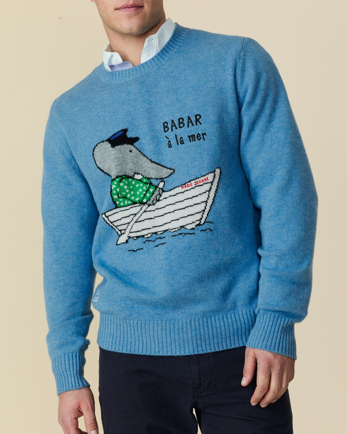 Babar Cashmere Sweater Blue