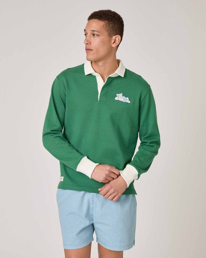 Babar Cotton Rugby Green