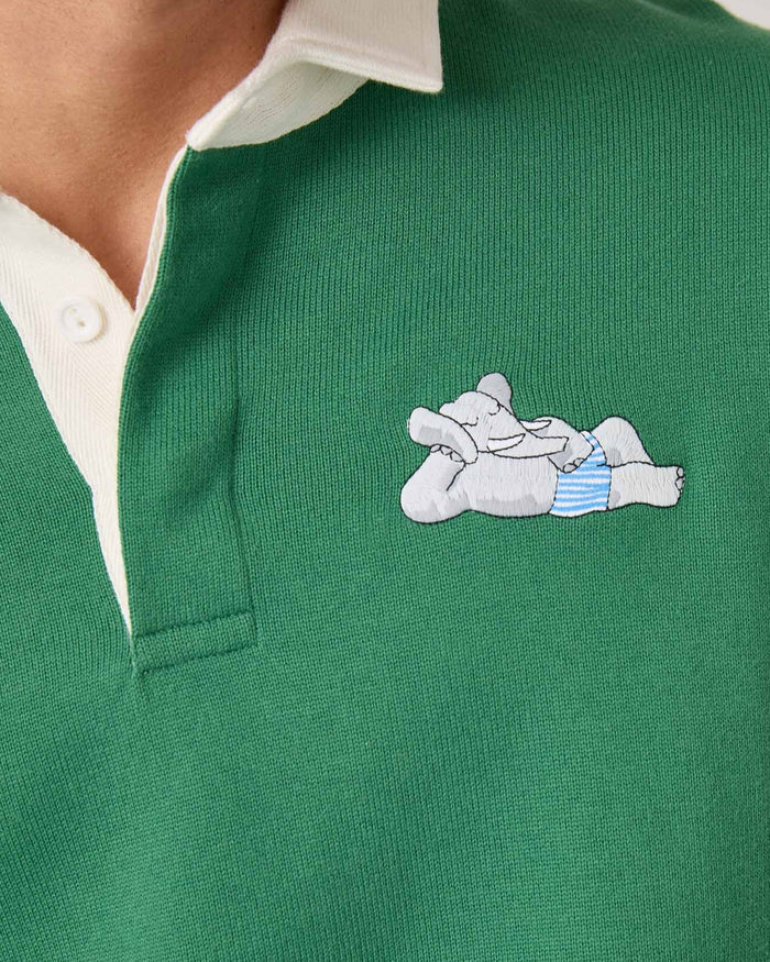 Babar Cotton Rugby Green
