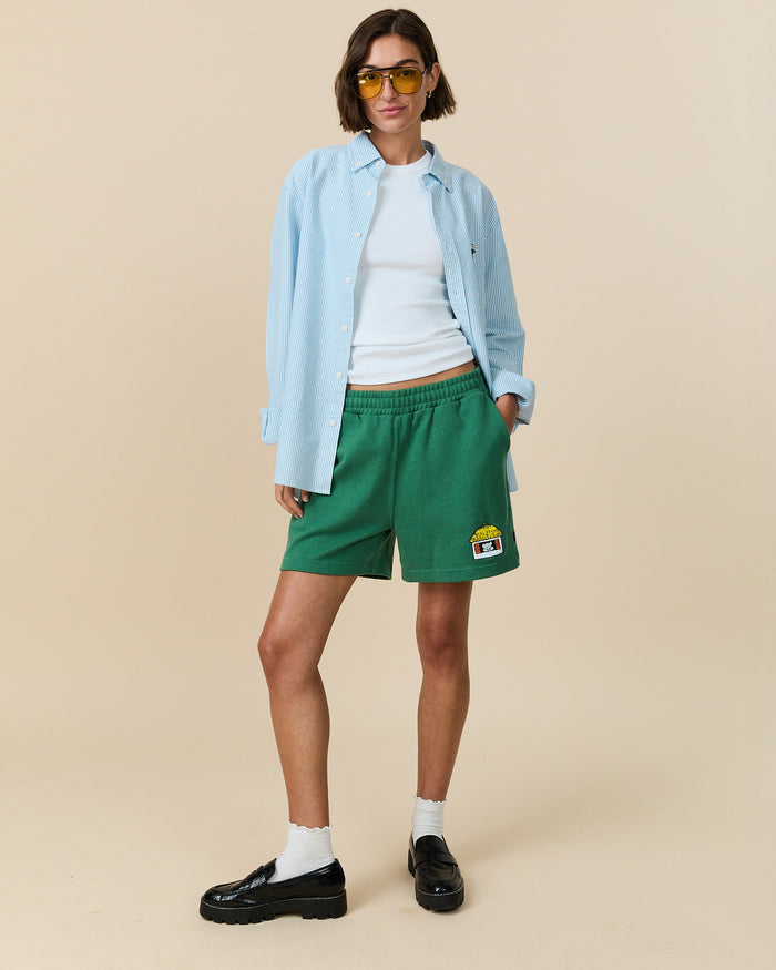 Babar Cotton Rugby Pull On Short Green