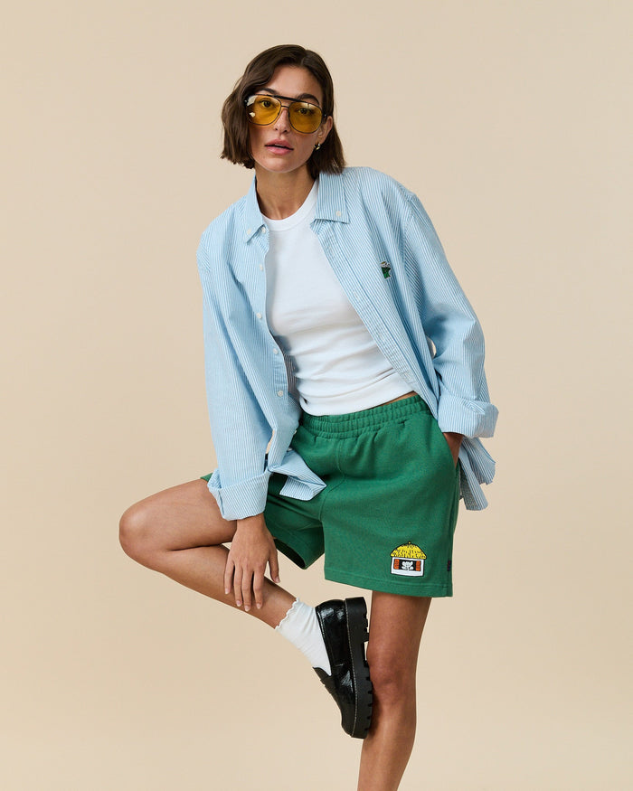 Babar Cotton Rugby Pull On Short Green