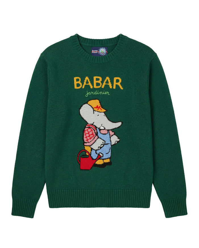Babar Jardinier Cashmere Sweater Green