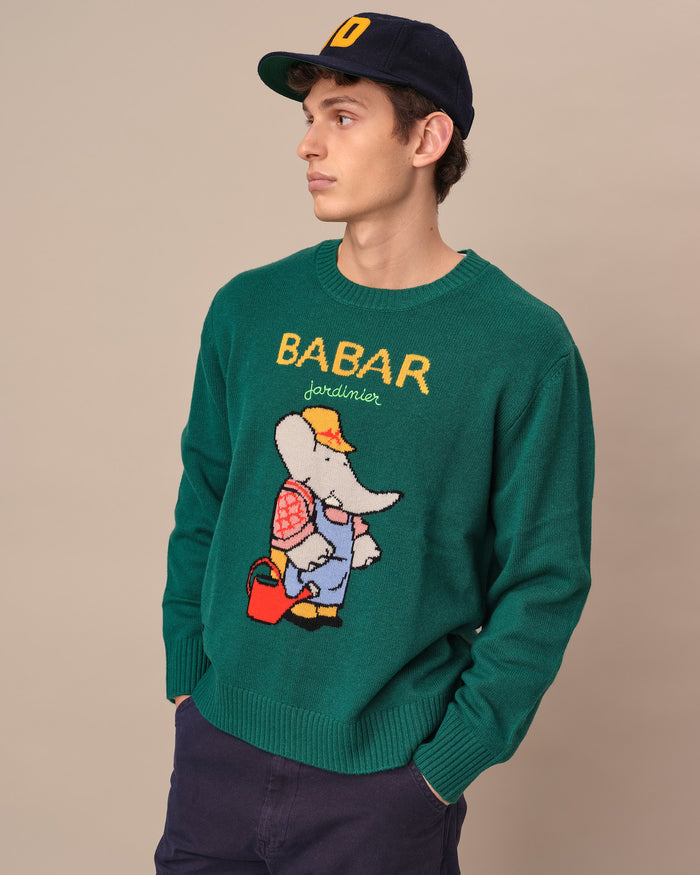 Babar Jardinier Cashmere Sweater Green