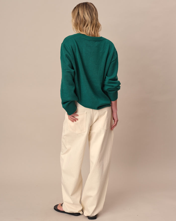 Babar Jardinier Cashmere Sweater Green