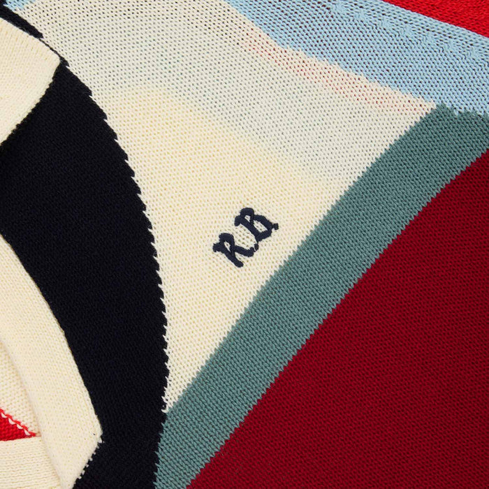 Backgammon Sweater Red Brown Multicolor