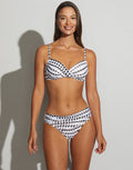 Roidal Bambu Underwired Bikini Set - White and Brown - Simply Beach UK