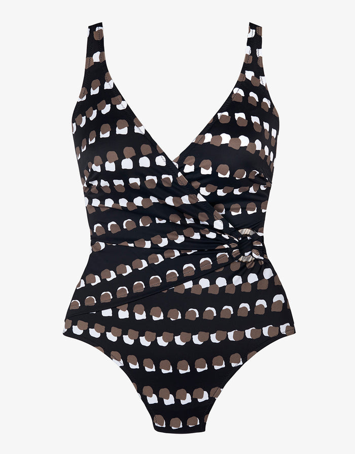 Roidal Bambu Wrap Swimsuit - Brown - Simply Beach UK