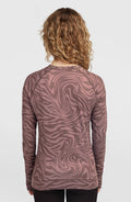 Baselayer Top | Purple Grey Swirl Zebra