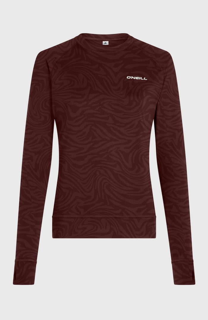 Baselayer Top | Purple Grey Swirl Zebra