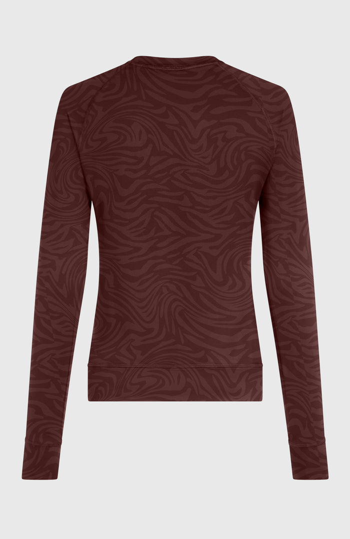 Baselayer Top | Purple Grey Swirl Zebra