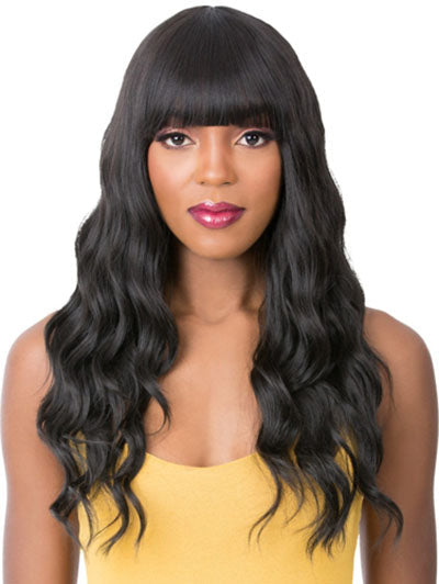 Black Wavy Long Fashion Synthetic Wigs