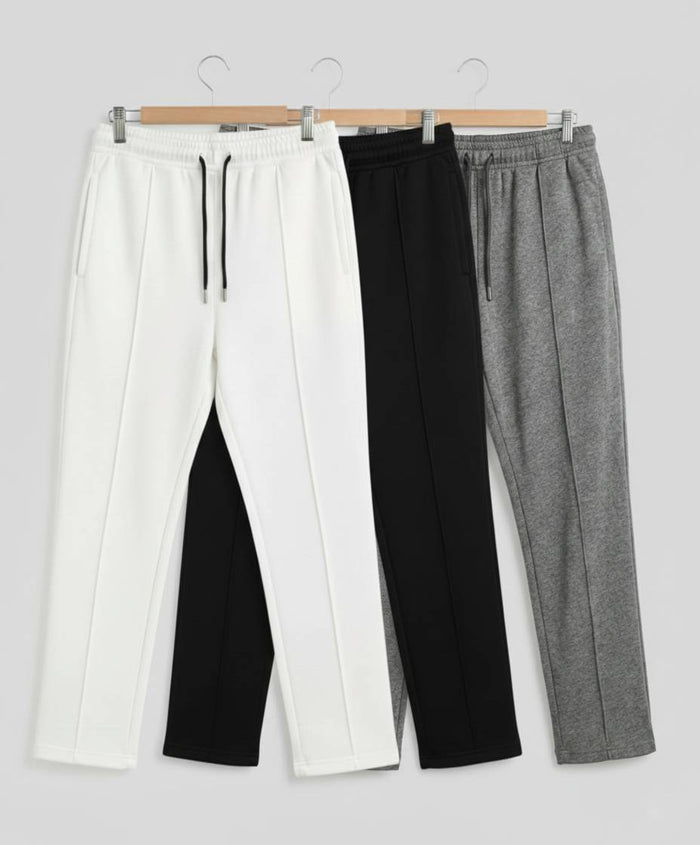 BLACK, WHITE & GREY RELAXED FIT TROUSER – THE SIGNATURE TRIO