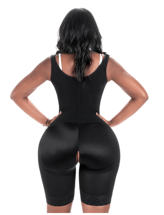 ShapewearUSA - Bling Shapers Colombian Faja Black with Butt Lift Wide Hips