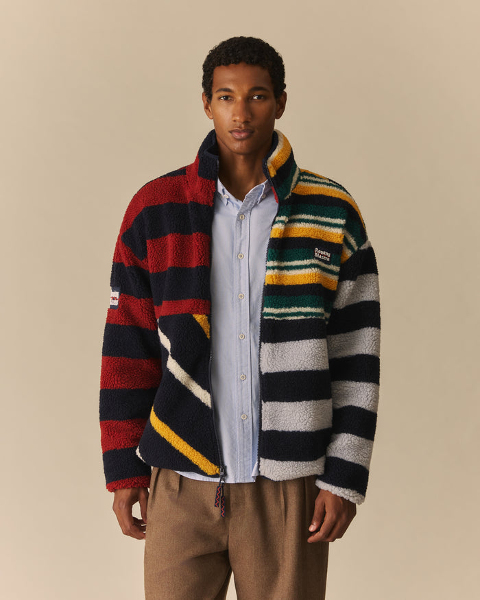Block Stripe Classic Sherpa Multi-Color Multi-Color / XL