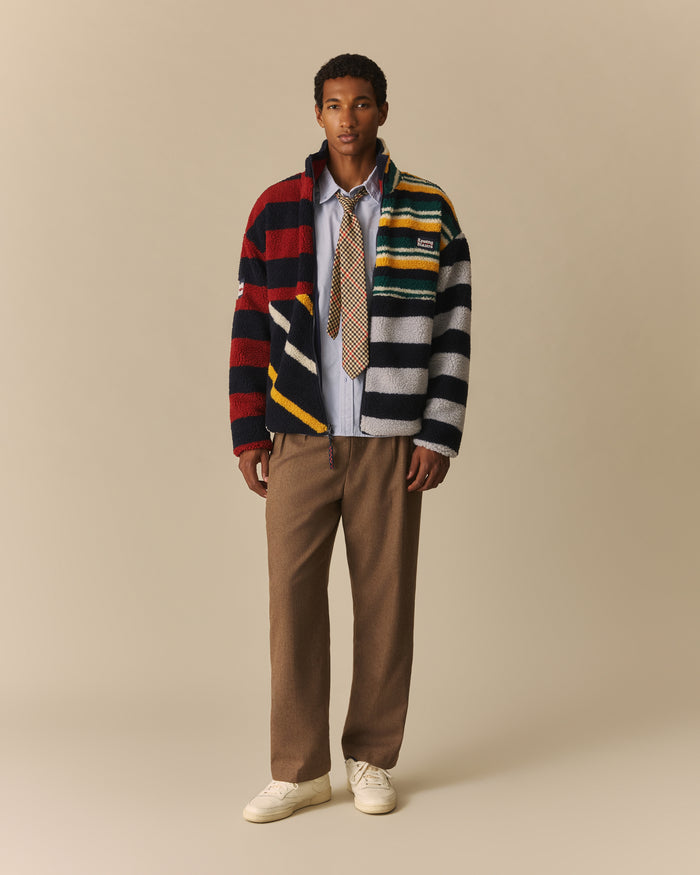 Block Stripe Classic Sherpa Multi-Color Multi-Color / XL