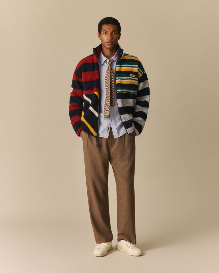 Block Stripe Classic Sherpa Multi-Color Multi-Color / XL