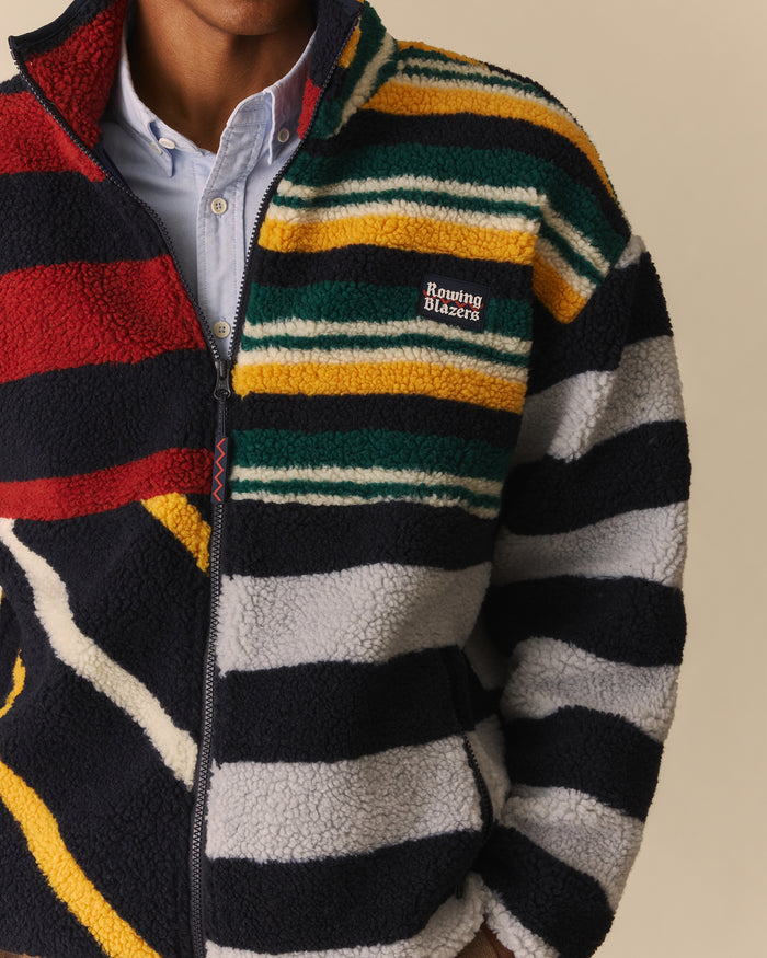 Block Stripe Classic Sherpa Multi-Color Multi-Color / XL