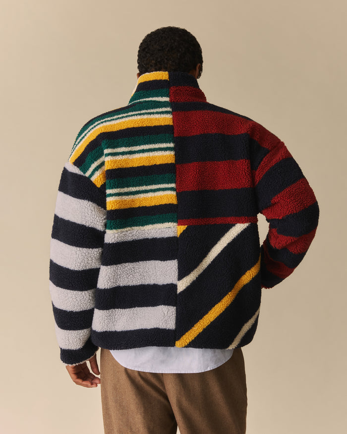 Block Stripe Classic Sherpa Multi-Color Multi-Color / XL