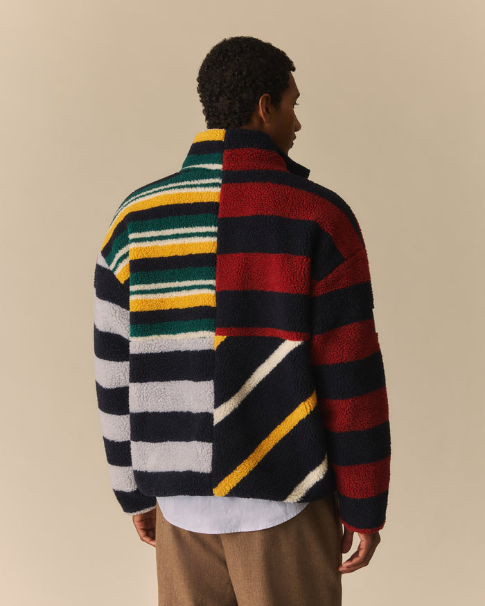 Block Stripe Classic Sherpa Multi-Color Multi-Color / XL
