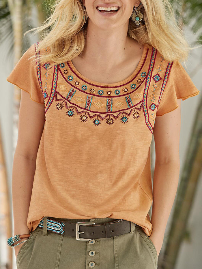 Bohemian Vintage Casual Floral Top