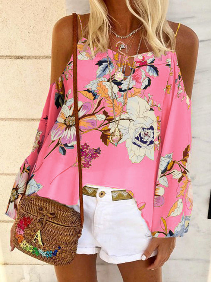 Bohemian Vintage Loose Casual Floral Suspender Top