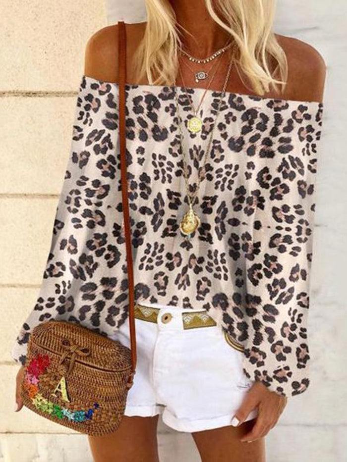 Boho Leopard Print Flower Sleeveless T-shirt