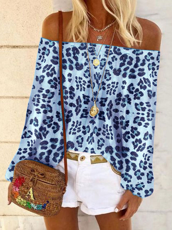 Boho Leopard Print Flower Sleeveless T-shirt