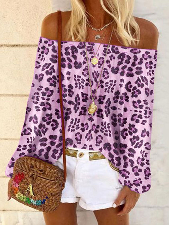 Boho Leopard Print Flower Sleeveless T-shirt
