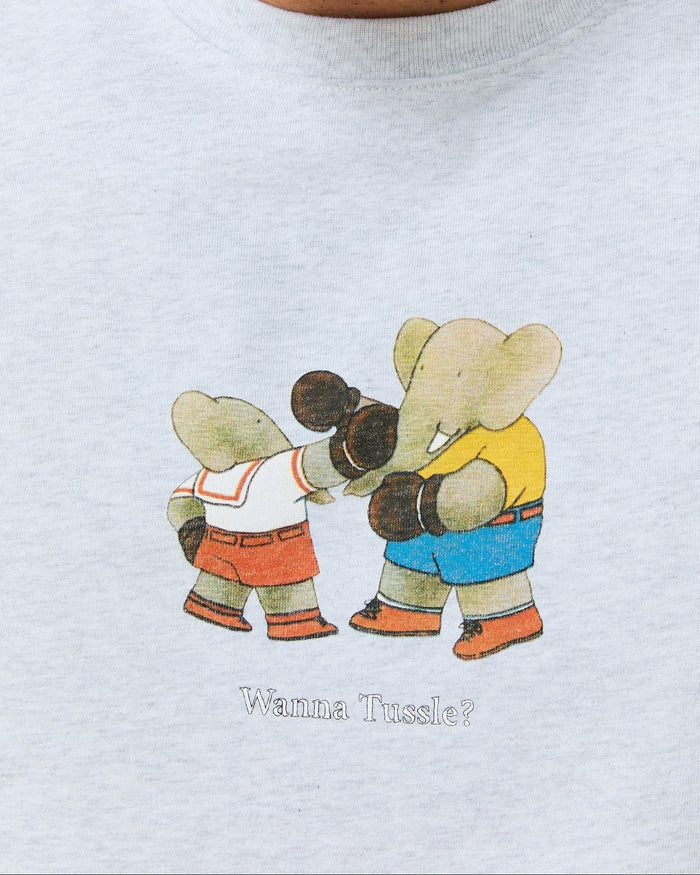 Boxing Babar T-Shirt Heather Gray
