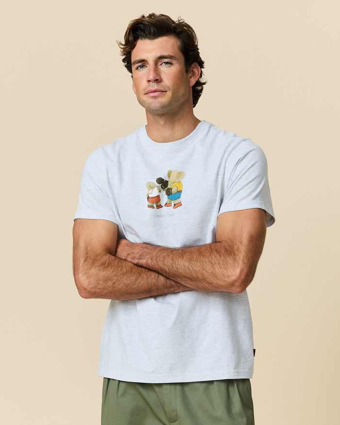 Boxing Babar T-Shirt Heather Gray