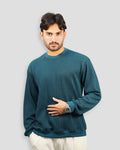Cable Knit Sweatshirt - Green