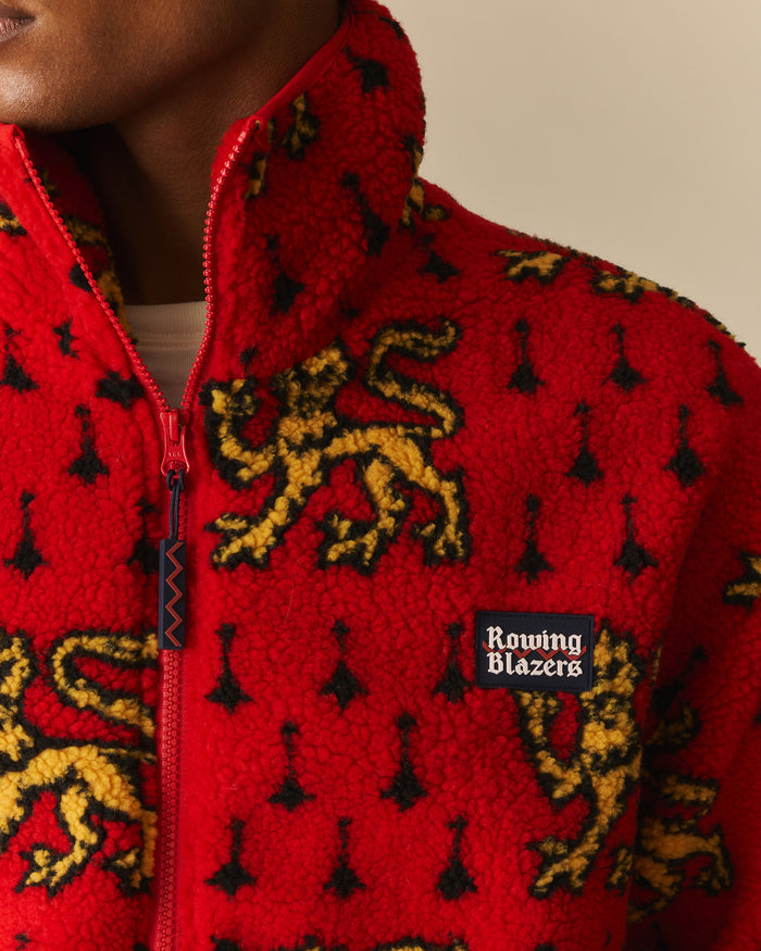 Cambridge Full Zip Classic Sherpa Red Red / XL