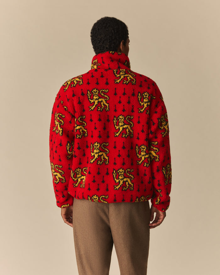 Cambridge Full Zip Classic Sherpa Red Red / XL