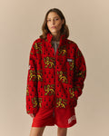 Cambridge Full Zip Classic Sherpa Red Red / XL
