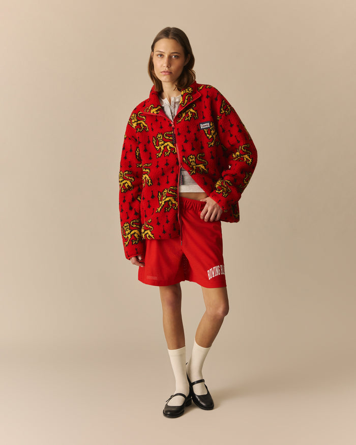 Cambridge Full Zip Classic Sherpa Red Red / XL
