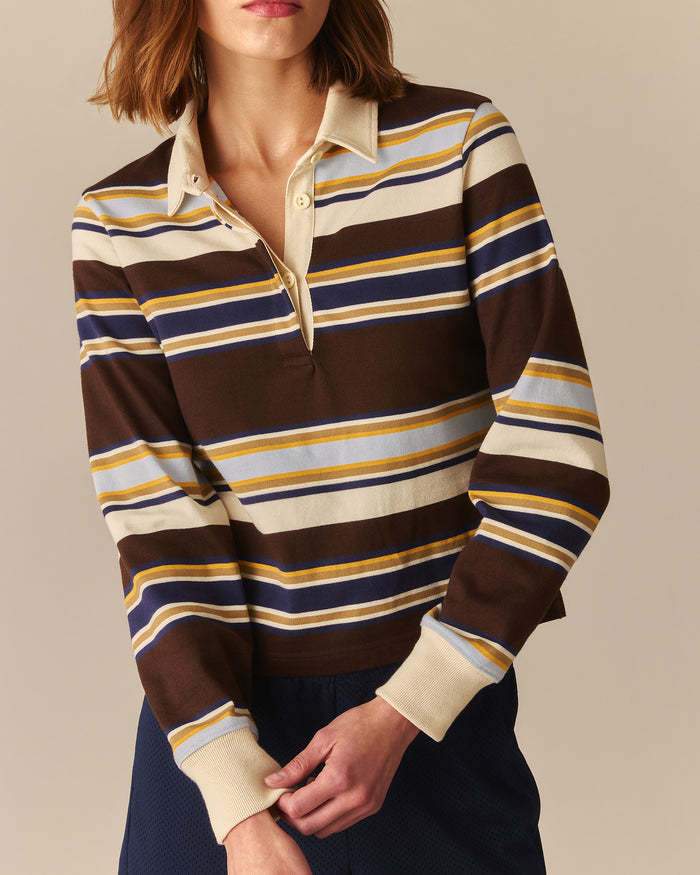 Cameron Fitted Beaumont Striped Rugby Shirt Multi-Color Multi-Color / XL