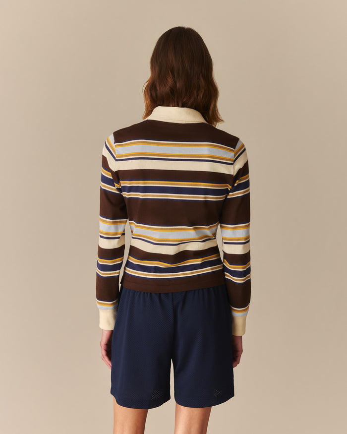 Cameron Fitted Beaumont Striped Rugby Shirt Multi-Color Multi-Color / XL