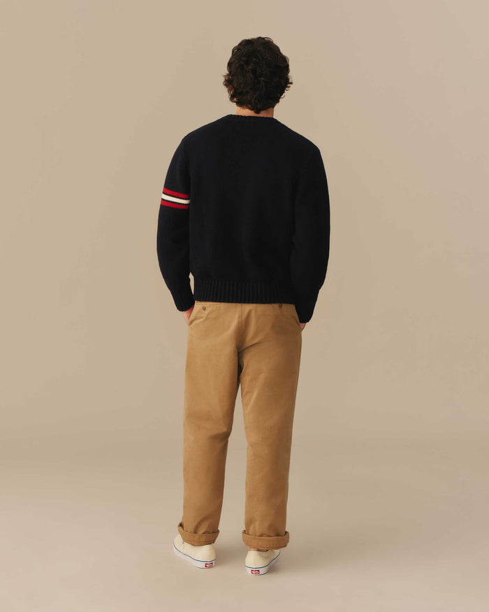 Canada Flag Crewneck Sweater Navy