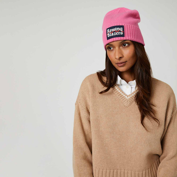 Cashmere Callie V Neck Sweater Camel