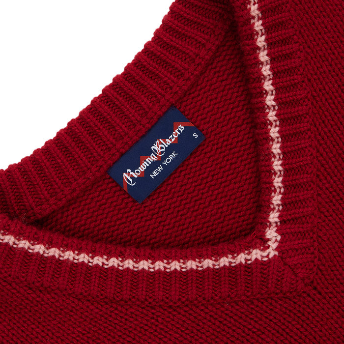 Cashmere Callie V Neck Sweater Wine