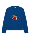 Cashmere Christmas Babar Sweater Blue