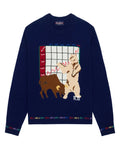 Cashmere Finance Sweater Navy