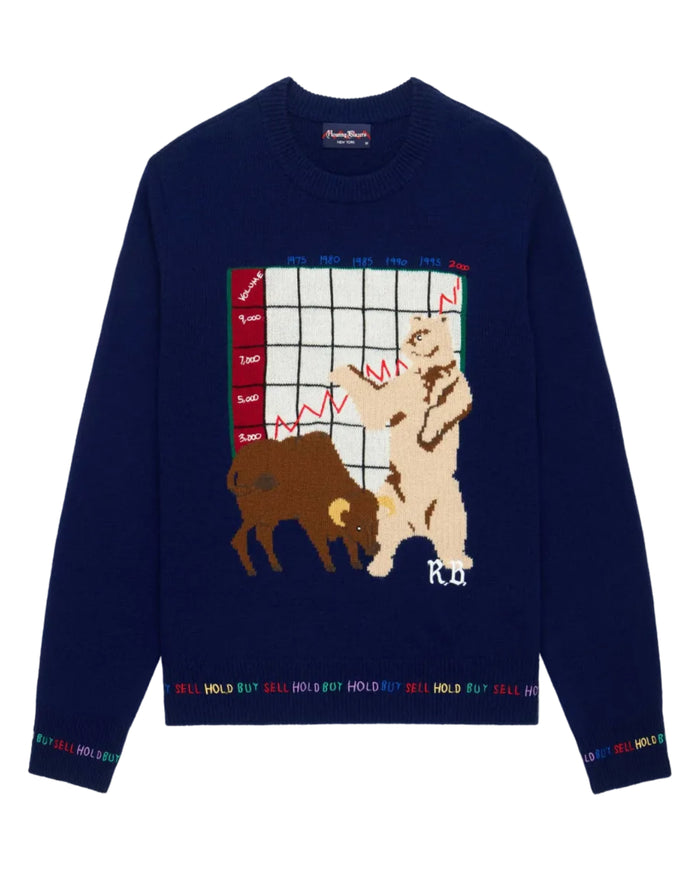 Cashmere Finance Sweater Navy