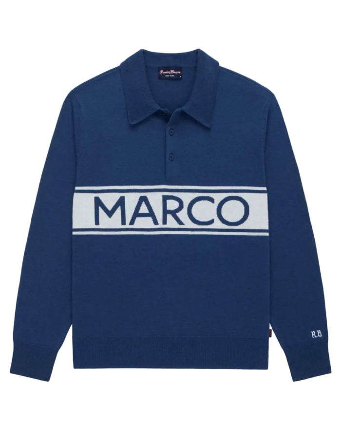 Cashmere Marco Polo Sweater Blue